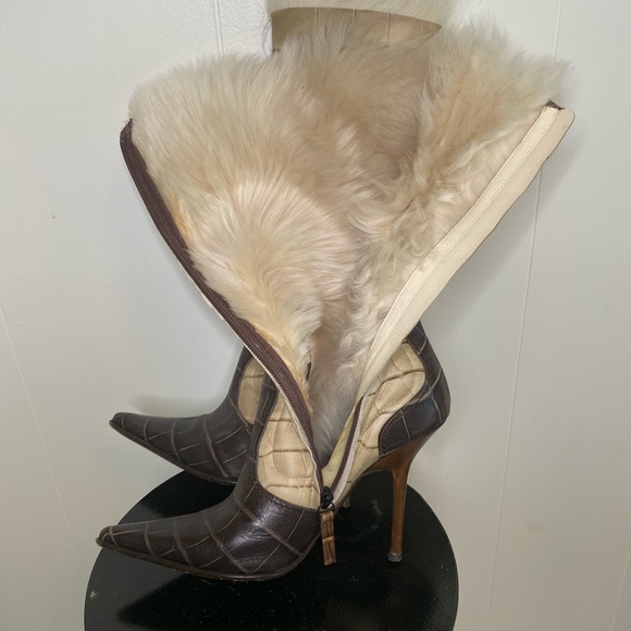 AUTHENTIC GIUSEPPE ZANOTTI FUR BOOTS - Picture 8 of 11